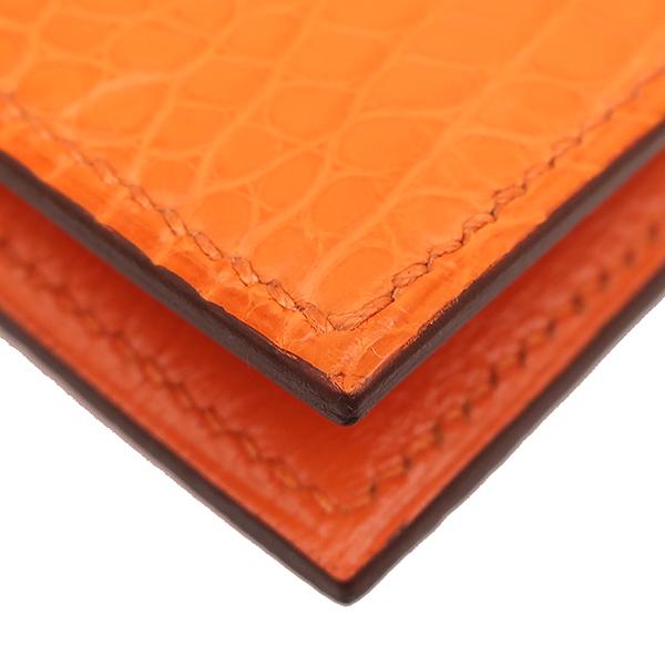 HERMES（エルメス） 二つ折り財布 ベアンコンパクト アリゲーター