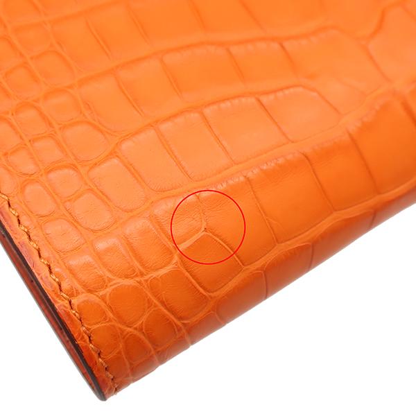 HERMES（エルメス） 二つ折り財布 ベアンコンパクト アリゲーター