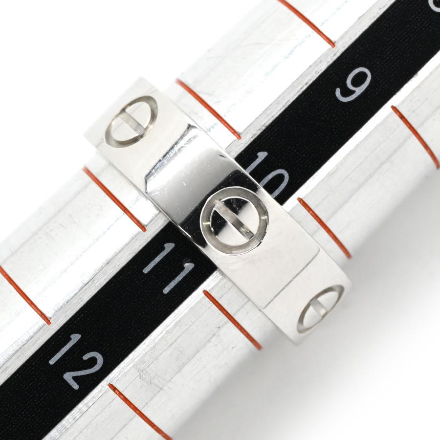LOVE（Cartier） カルティエ リング 指輪 ラブリング K18WG シルバー