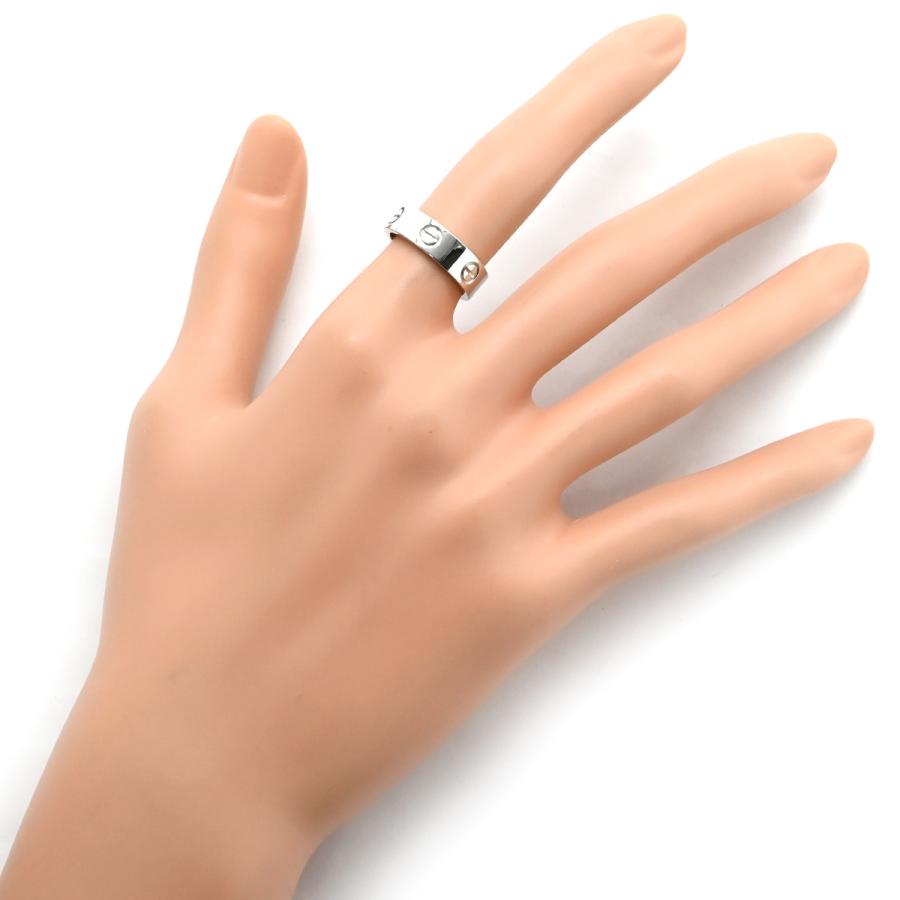 LOVE（Cartier） カルティエ リング 指輪 ラブリング K18WG シルバー