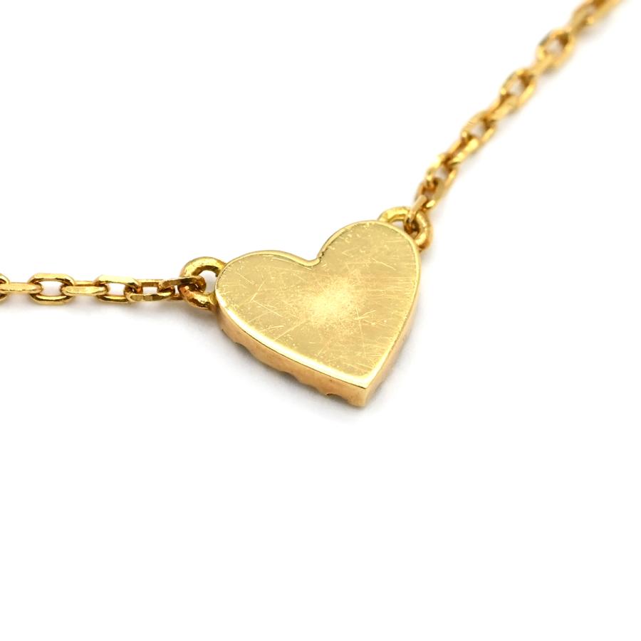 アーカー ブレスレット ハートパヴェ K18YG ゴールド AHKAH Au750 18K