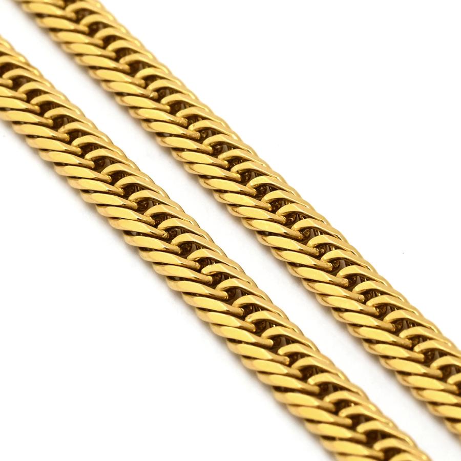 喜平 ネックレス K18 18金 50.5cm 20.0g 8面 トリプル K18YG ゴールド 