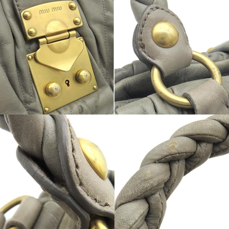 miu miu（ミュウミュウ） 2WAYバッグ マテラッセ ハンドバッグ レザー