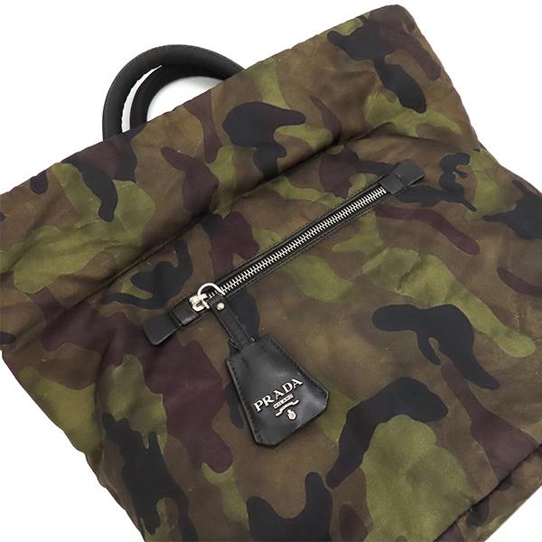 PRADA プラダ 2WAYバッグ 迷彩柄 リバーシブル 三角ロゴ