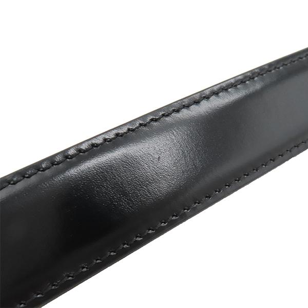 【美品】CELINE トリンオフ　ブラック レザーベルト 70 CELINE - 美品！セリーヌ スモール トリオンフ ベルト 70 ブラックの