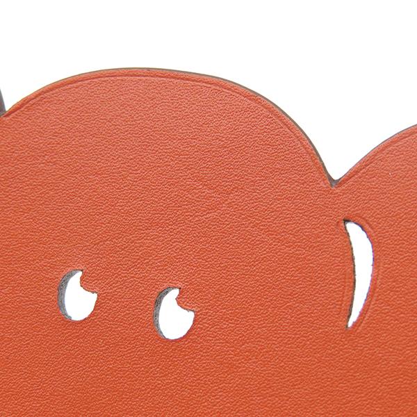 HERMES エルメス チャーム プティアッシュ ゾウ レザー マルチカラー  