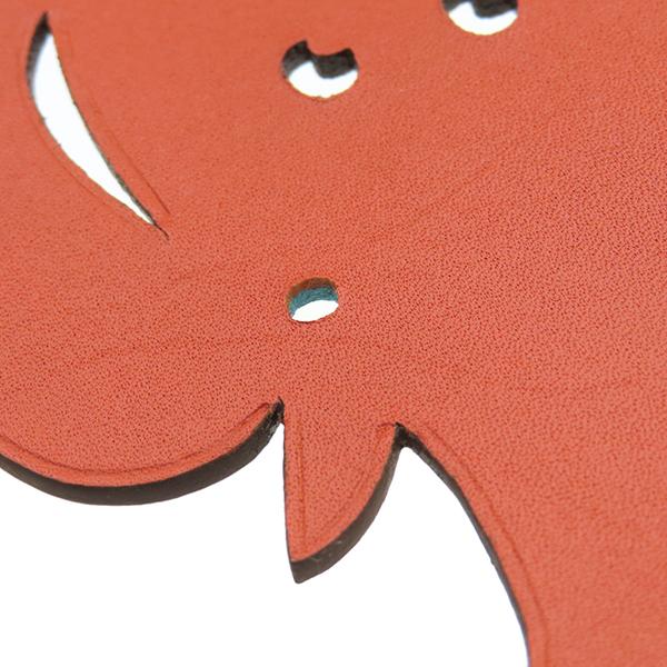 HERMES エルメス チャーム プティアッシュ ゾウ レザー マルチカラー  