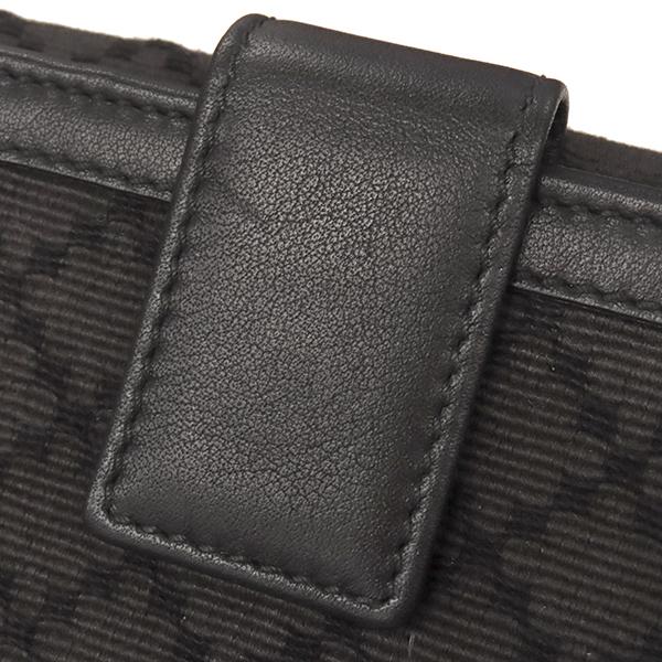 GUCCI（グッチ） 長財布 ディアマンテ ファブリック レザー ブラック