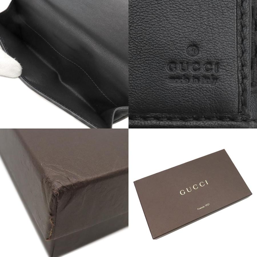 グッチ、ディアマンテクロトップ GUCCI（グッチ） 長財布 ディアマンテ ファブリック レザー ブラック