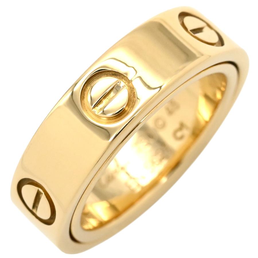 Cartier カルティエ リング 指輪 Au750 ゴールド バンド 8号 Cartier 指輪 Au 750 8号 サイズ48 ケース付き