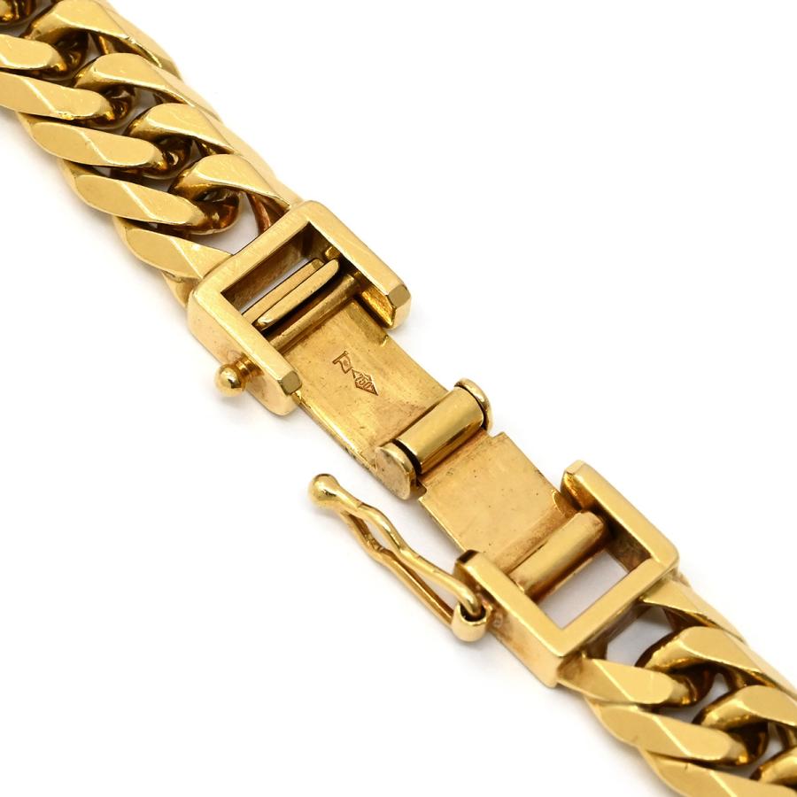 喜平 ネックレス K18 18金 39.8cm 79.7g 6面 ダブル W K18YG ゴールド