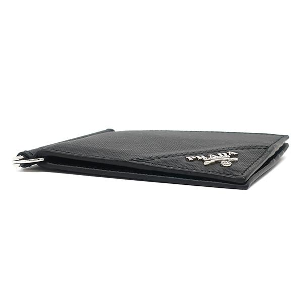 SAFFIANO（PRADA） プラダ 二つ折り財布 マネークリップ付財布 レザー