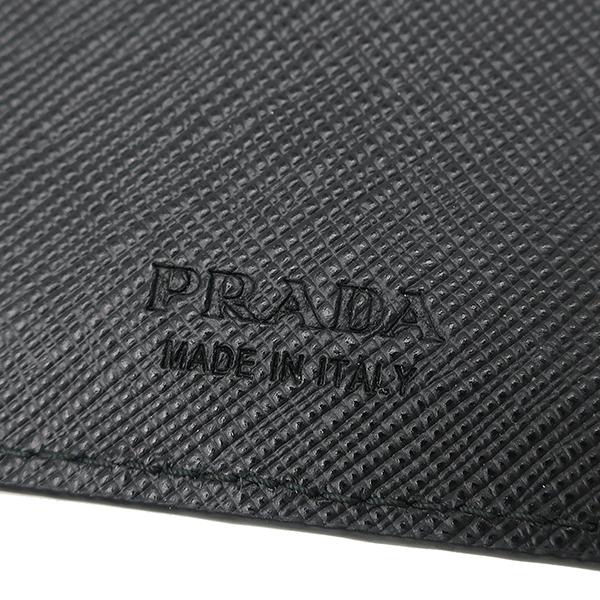 SAFFIANO（PRADA） プラダ 二つ折り財布 マネークリップ付財布 レザー