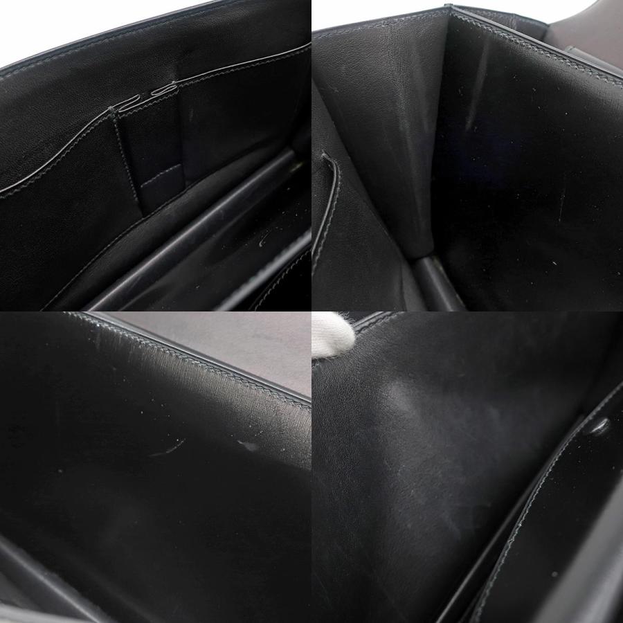 HERMES（エルメス） ハンドバッグ ピアノ ボックスカーフ ブラック 黒