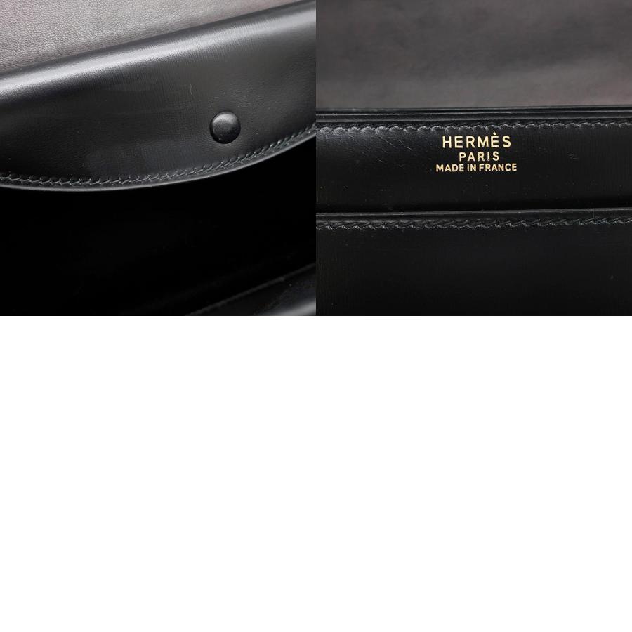 エルメス バッグ ピアノ ボックスカーフ HERMES(エルメス) ハンドバッグ ピアノ 黒 ボックスカーフ