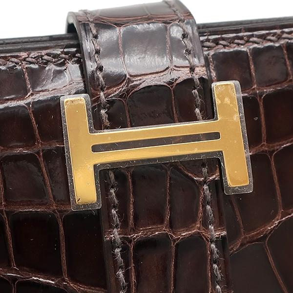 HERMES（エルメス） 長財布 ベアンスフレ アリゲーター ブラウン 新品