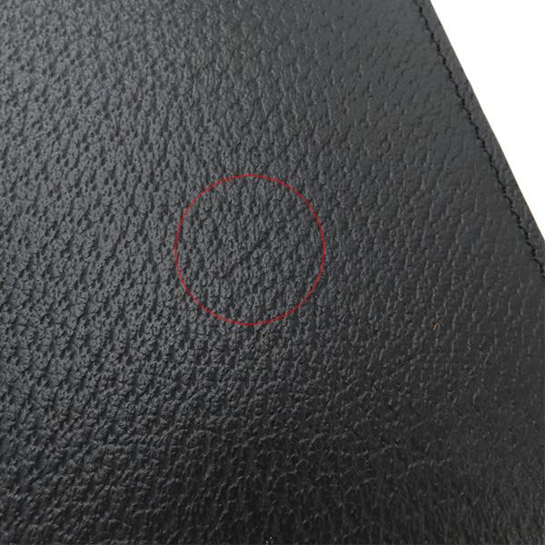 GUCCI（グッチ） クラッチバッグ GGマーモント レザー ブラック 黒