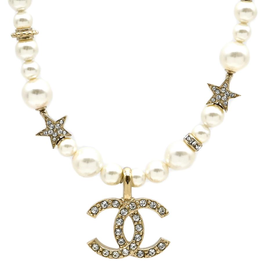 CHANEL（シャネル） ネックレス ココマーク メタル ホワイト 星