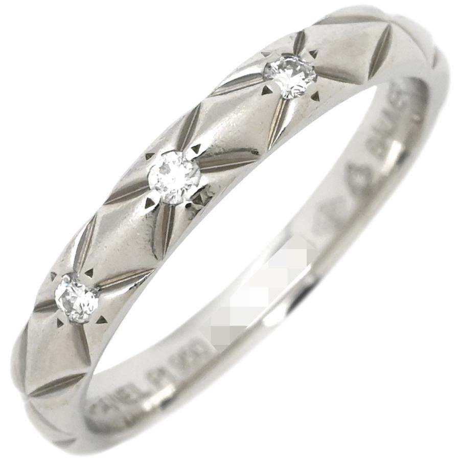 CHANEL（シャネル） リング 指輪 マトラッセ Pt950 シルバー #45