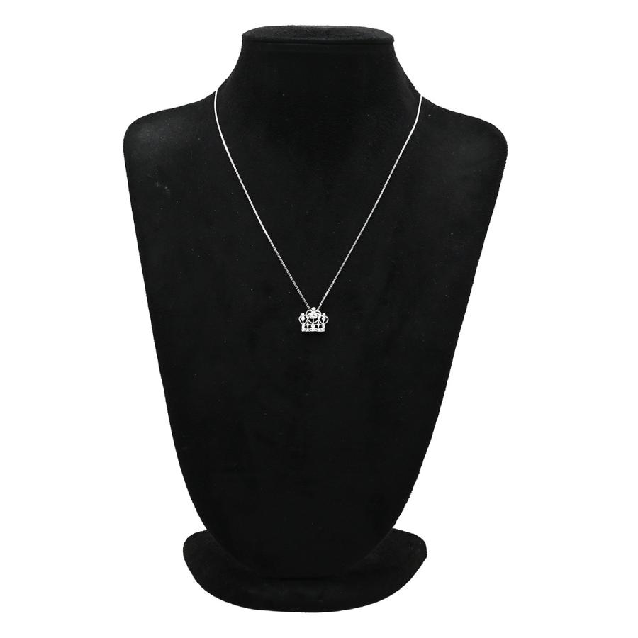 SK Au750ペンダントトップ ペンダントトップ クラウン ダイヤ ネックレストップ シルバー Au750