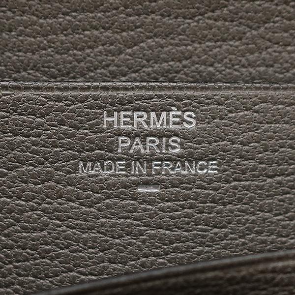 HERMES（エルメス） 長財布 ベアンスフレ リザード グレー 二つ折り 