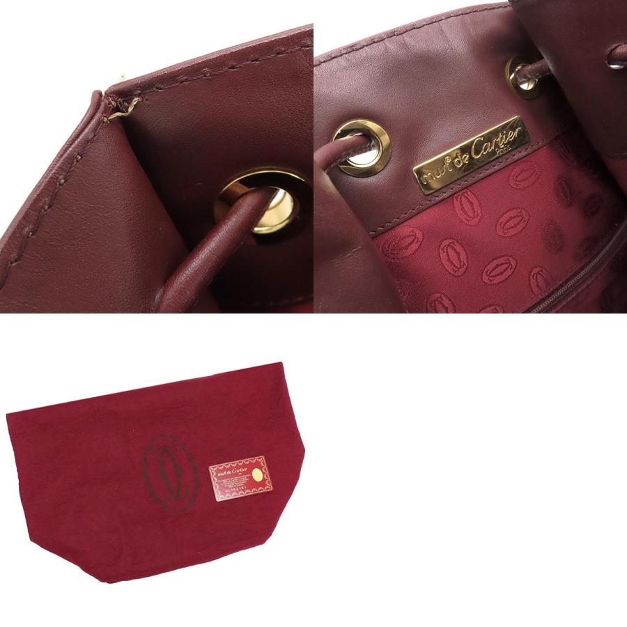 Cartier（カルティエ） ショルダーバッグ マストライン レザー ワイン 