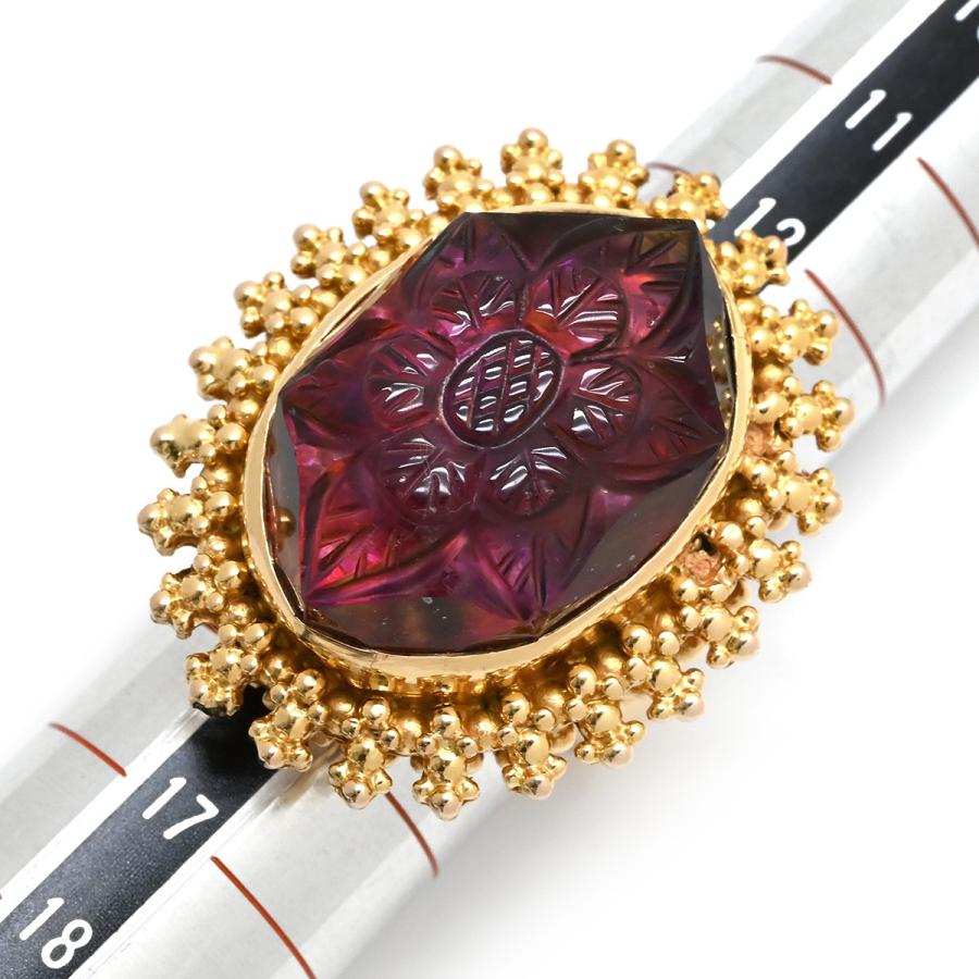 スティーブンデュエック フラワーモチーフ リング スティーブン デュエック リング 指輪 ヴィンテージリング ゴールド YG