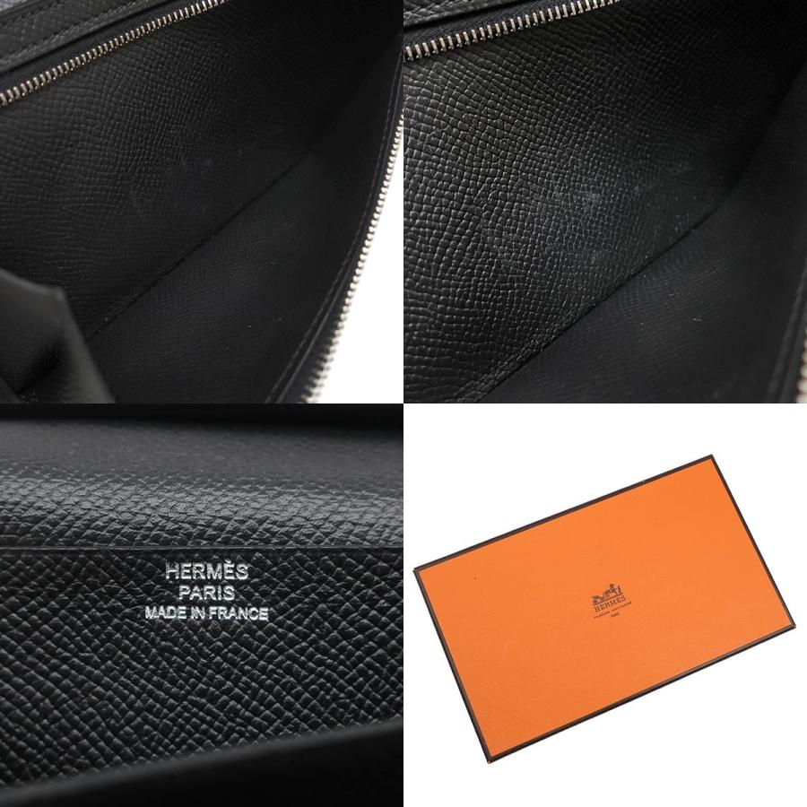 HERMES（エルメス） 長財布 ベアンスフレ ヴォーエプソン ブラック 黒