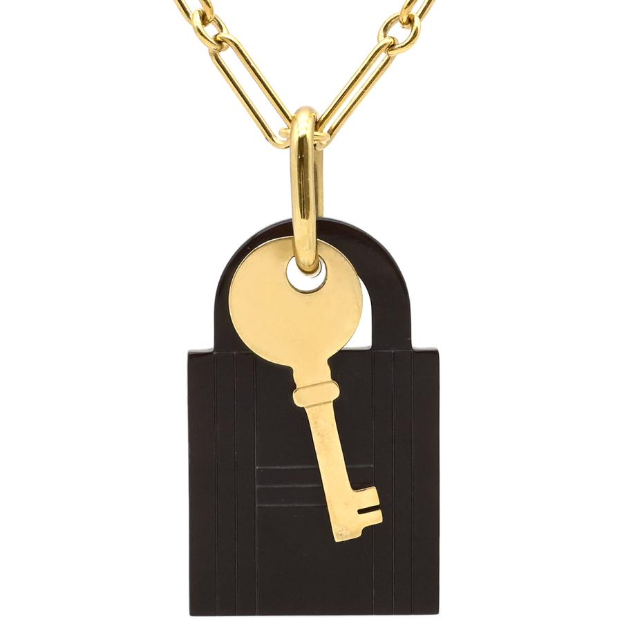 ⭐️美品⭐️ エルメス アミュレット GM ネックレス バッファローホーン HERMES（エルメス） ネックレス アミュレット パドロック GM