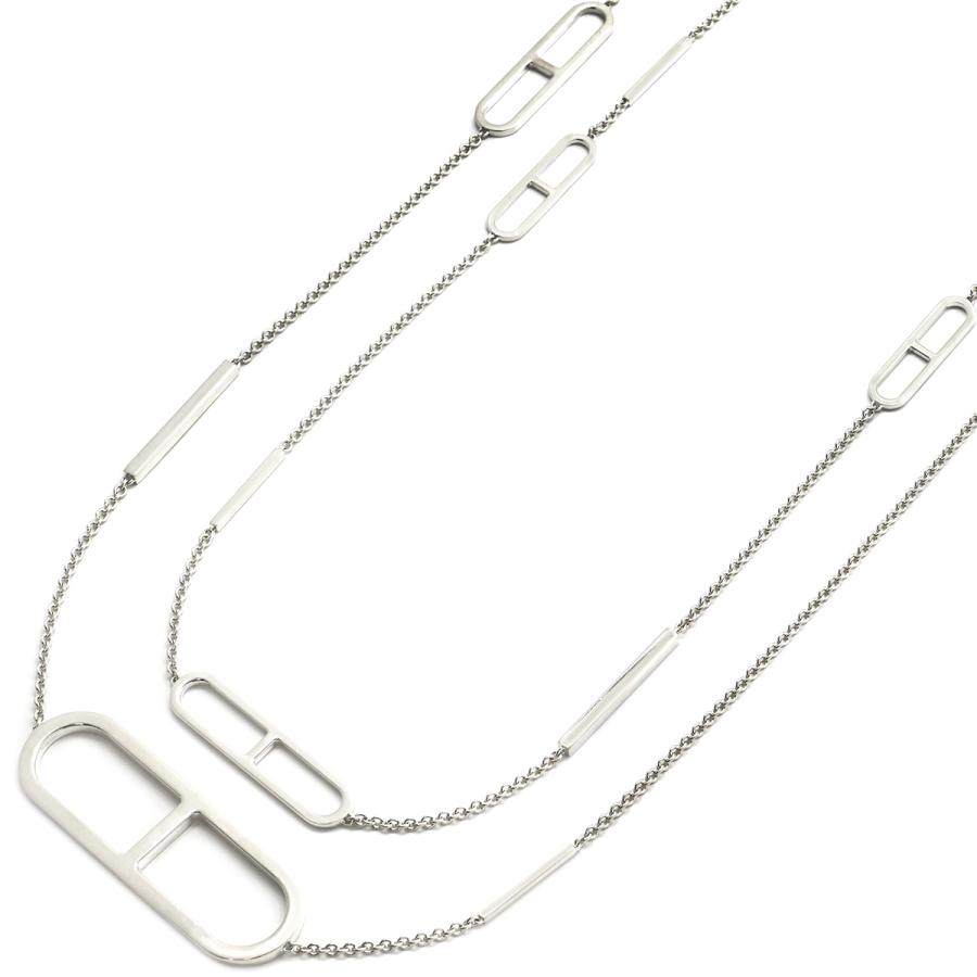 エルメス　エバーシェーヌダンクル　シルバーネックレス HERMES（エルメス） ネックレス エヴァー シェーヌダンクル ロング