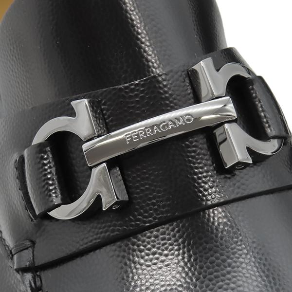 FERRAGAMO（フェラガモ） ローファー FORT ガンチーニ レザー ブラック