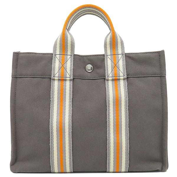 希少！銀座限定！エルメス　Hermes　フールトゥ　PM　ハンドバッグ　グレー HERMES（エルメス） トートバッグ フールトゥ PM キャンバス グレー