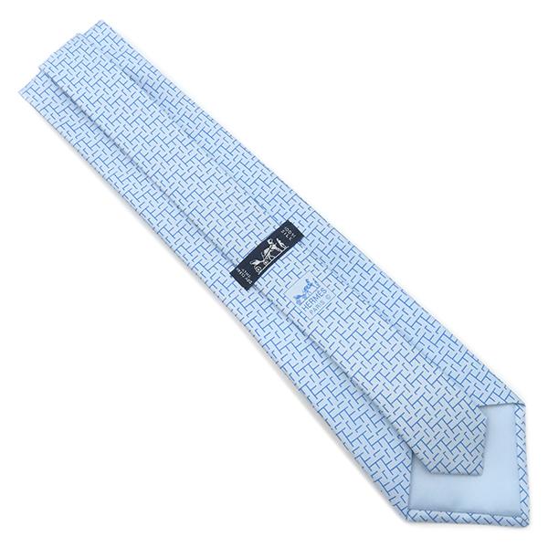 【極美品】HERMES ブルー系　テクスチャー H総柄ネクタイ　成人式向け 極美品】HERMES ブルー系 テクスチャー H総柄ネクタイ 成人式向け
