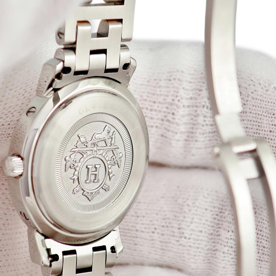 稼働！ HERMES★エルメス クリッパー CL4.221 レディース 腕時計 エルメスクリッパー ナクレ レディース 腕時計 CL4.221 HERMES 中古