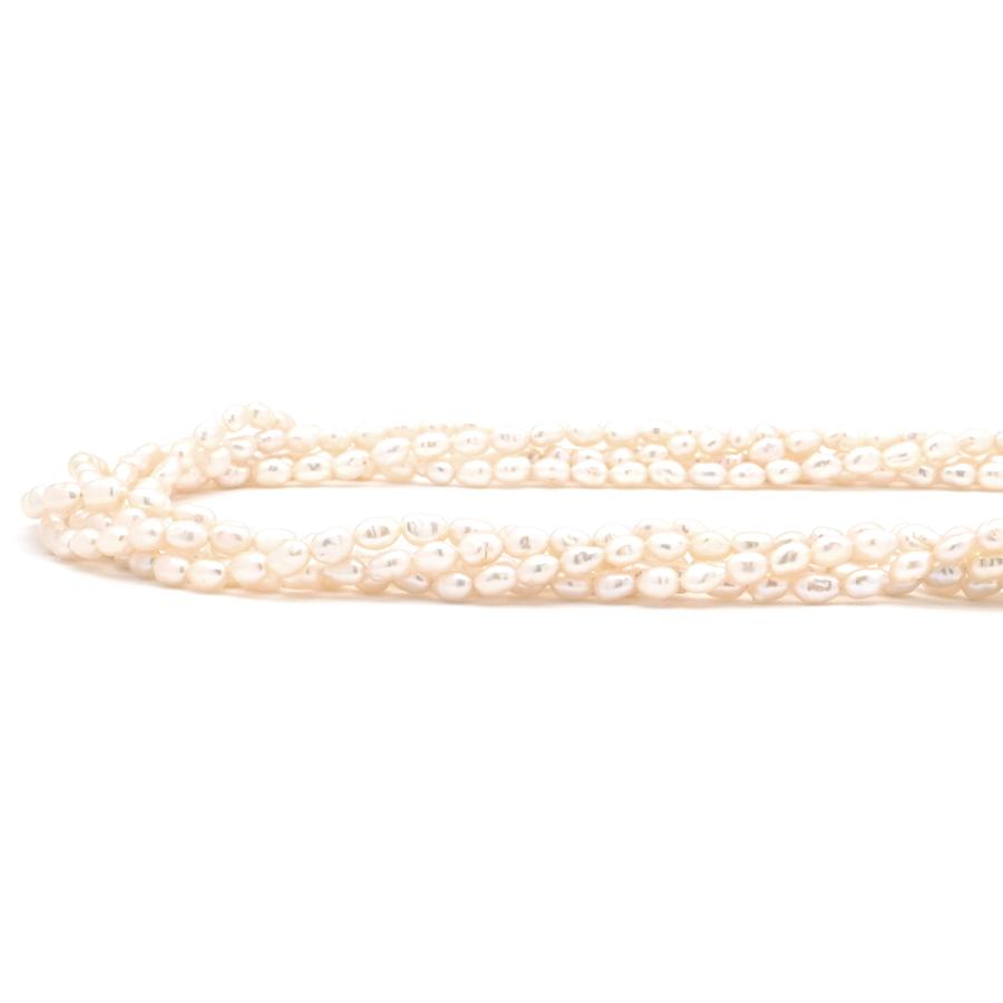 TASAKI　ネックレス　淡水パール５連 TASAKI ネックレス 淡水パール 5連 ホワイト タサキ シルバー オーバル