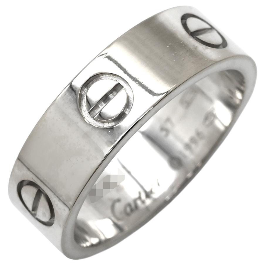 エ*ス様 Cartier カルティエ ラブリングWG 57リング LOVE（Cartier） カルティエ リング 指輪 ラブ ラブリング シルバー WG