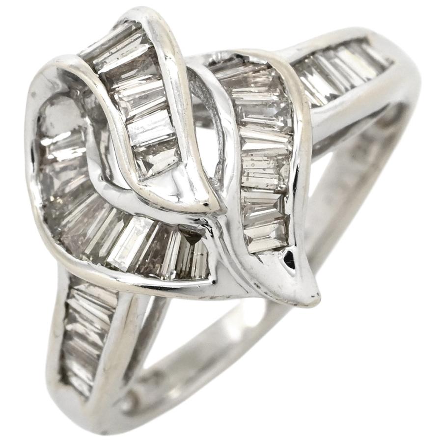 リング 指輪 ダイヤ 1.0ct シルバー ホワイトゴールド K18WG