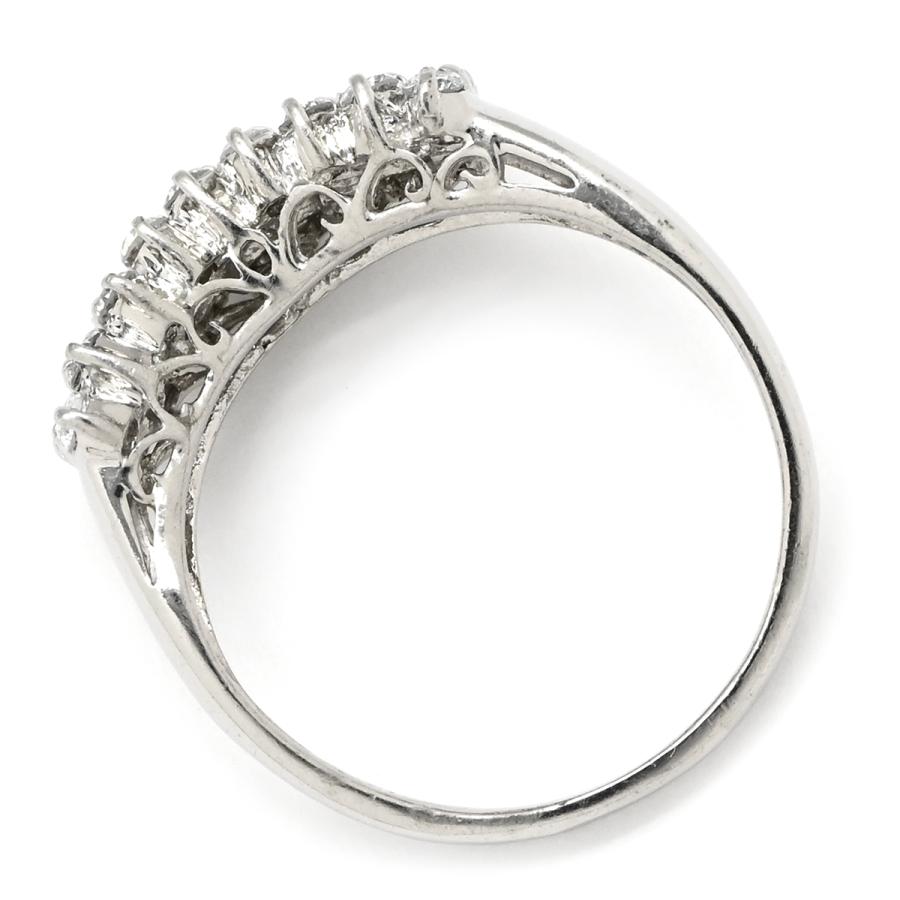 リング 指輪 ダイヤモンド 0.50ct シルバー プラチナシルバー V