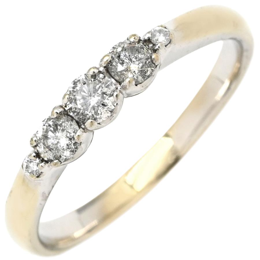 リング 指輪 ダイヤモンド 0.30ct シルバー ホワイトゴールド K14WG