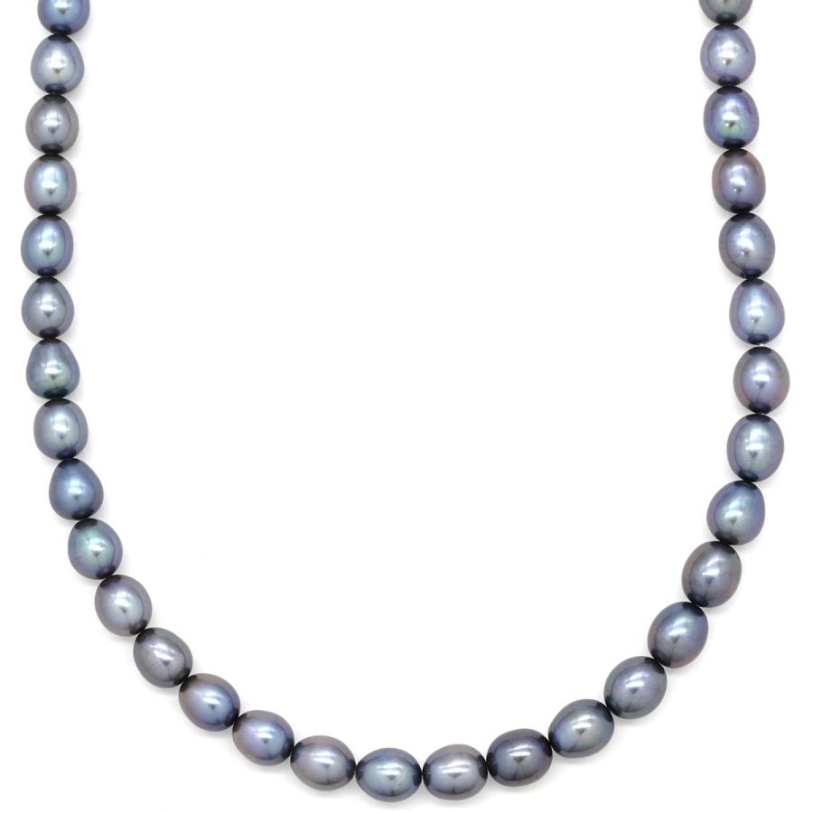 グレーパール ペンダント ネックレス ネックレス 5.8mm パール ペンダント グレー ブルーブラック 真珠