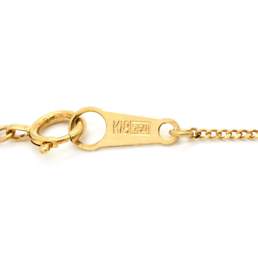 ネックレス ダイヤモンド 0.22ct ペンダント ゴールド 750 18K 1P 1粒 
