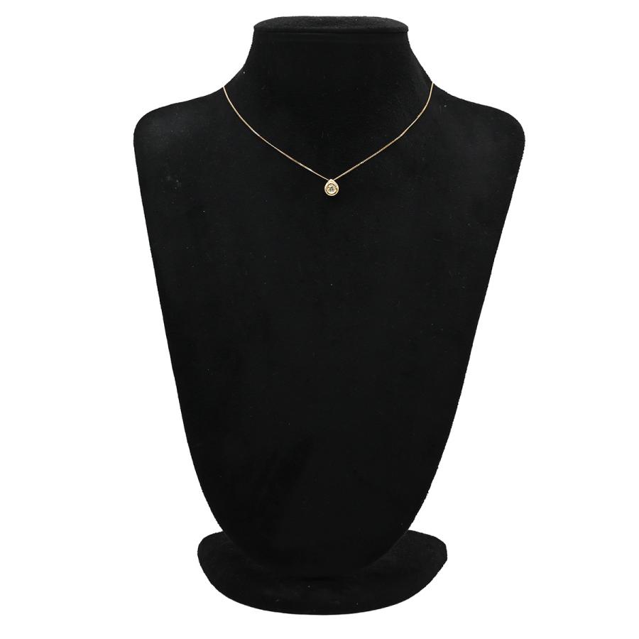 ネックレス ダイヤモンド 0.22ct ペンダント ゴールド 750 18K 1P 1粒 