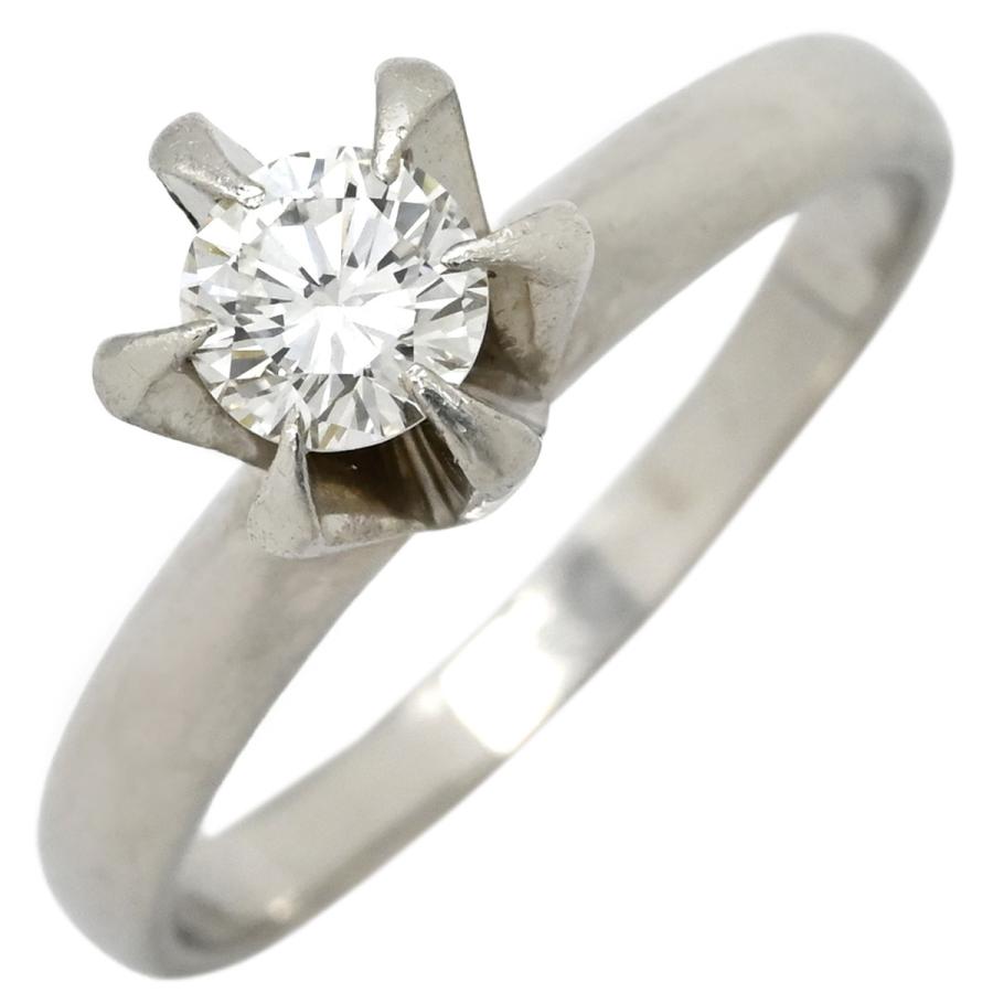 リング 指輪 ダイヤ 立爪リング 0.43ct シルバー プラチナシルバー 1石 