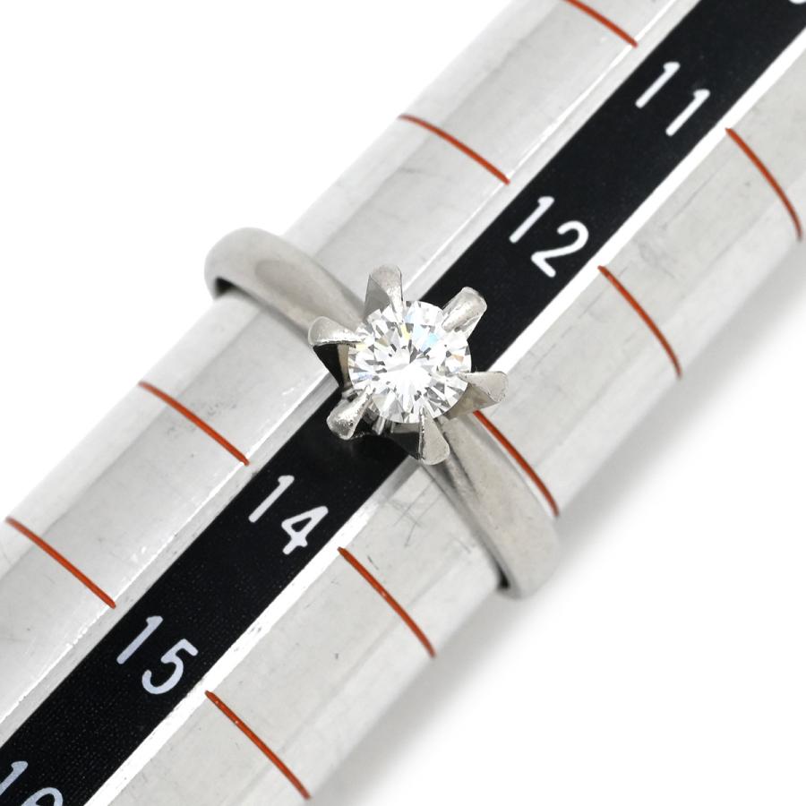 リング 指輪 ダイヤ 立爪リング 0.43ct シルバー プラチナシルバー 1石