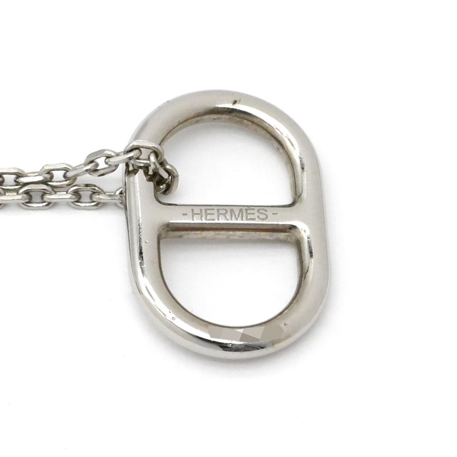 HERMES（エルメス） ネックレス オーマイヨン PM レザー オレンジ