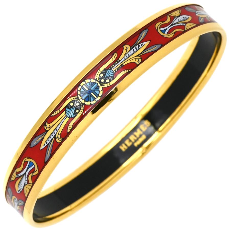 週末限定値下げ エルメス HERMES バングル エマイユ 七宝 ブレスレット HERMES（エルメス） バングル エマイユGM 七宝焼き ブレスレット Z刻印