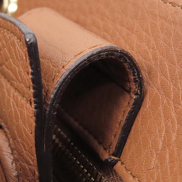 GUCCI ビジネスバッグ 2way バンブー カーフレザー ブラウン GUCCI（グッチ） 2WAYバッグ バンブー バンブーショッパー レザー
