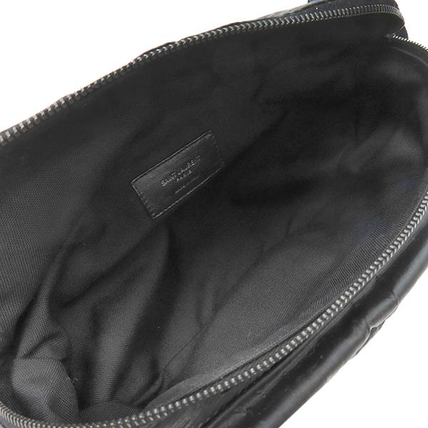 YSL ボディバッグ 黒 ナイロン製 SAINT LAURENT サンローラン ボディバッグ ヌックス ナイロン ブラック
