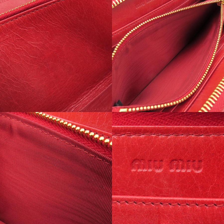 miu miu（ミュウミュウ） 長財布 マテラッセ ラウンドファスナー