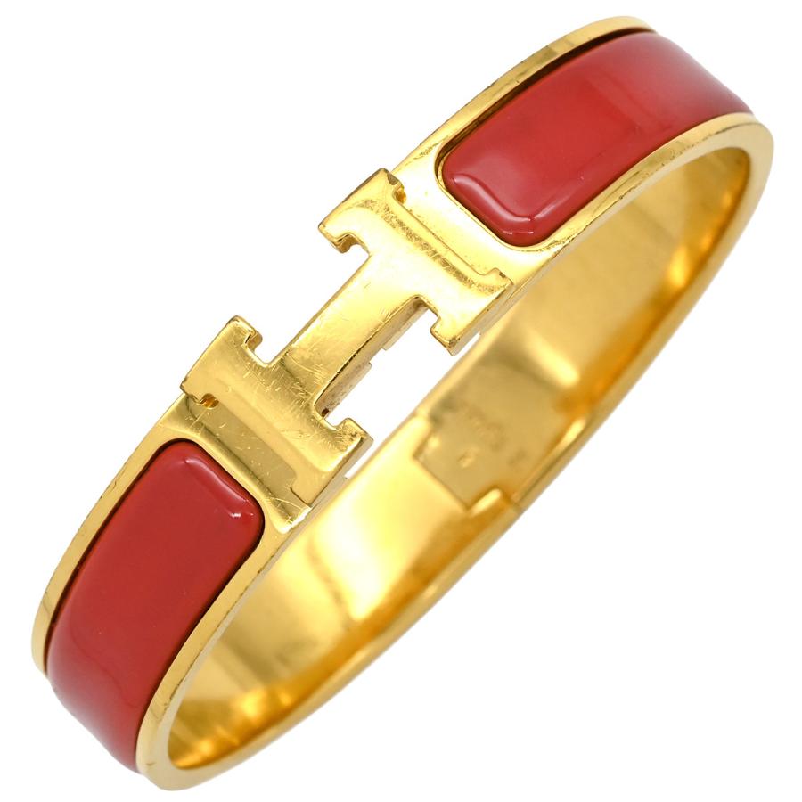 HERMES（エルメス） ブレスレット クリックH PM GP レッド Hブレス